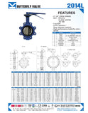 2014W ~ Butterfly Valve - Wafer Type